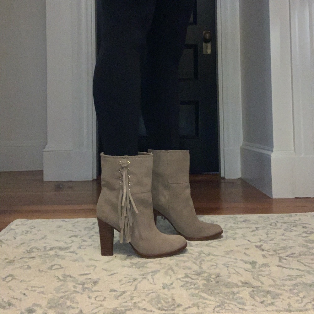 Coach fringe tan suede leather booties - Picture 5 of 5